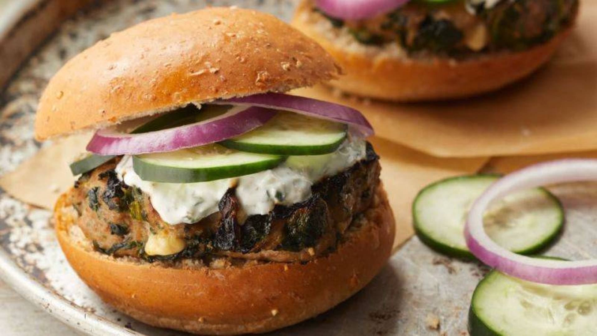 Rachael ray greek burgers