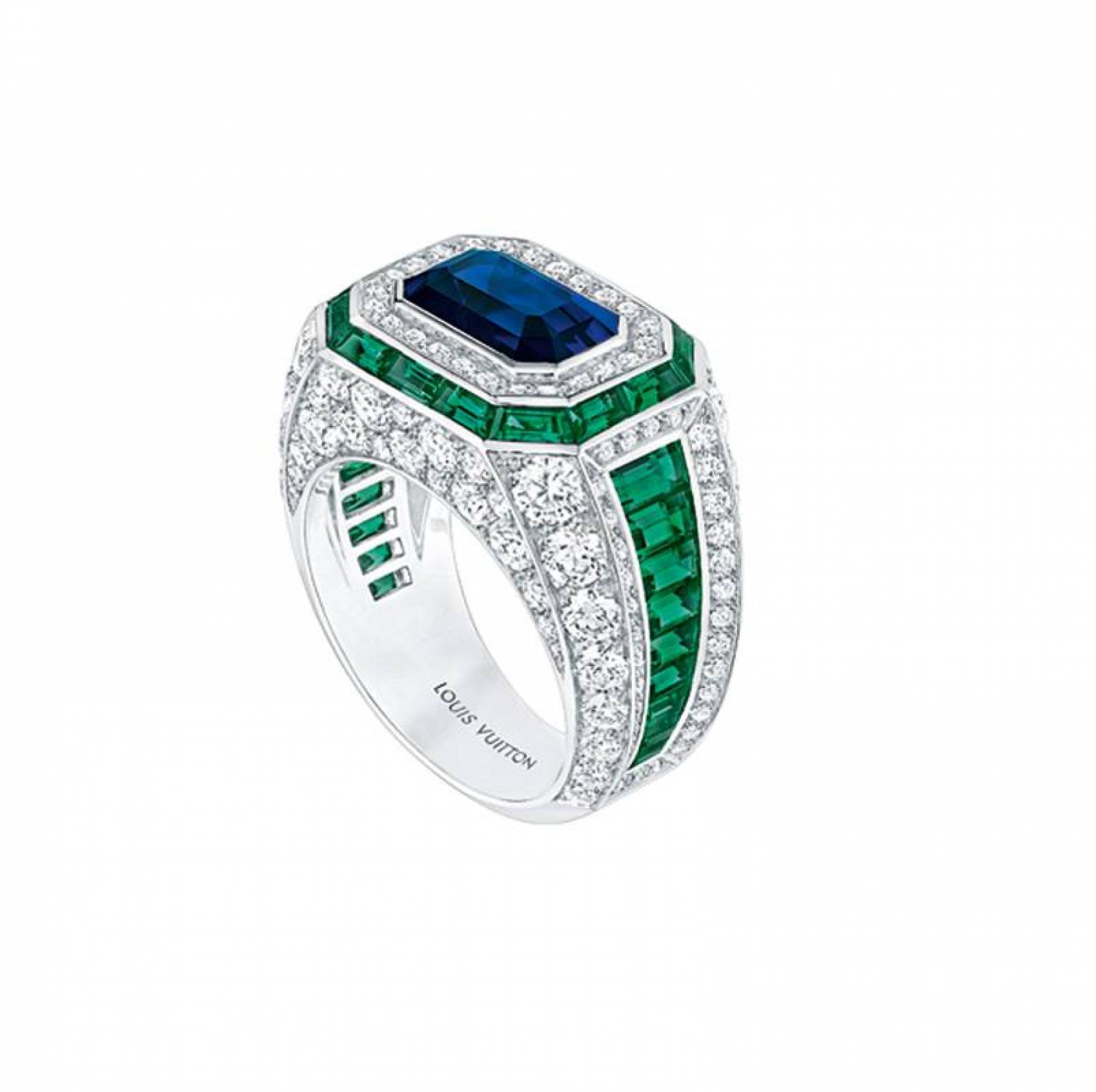 Louis Vuitton Riders of the Knights Le Royaume diamond and emerald